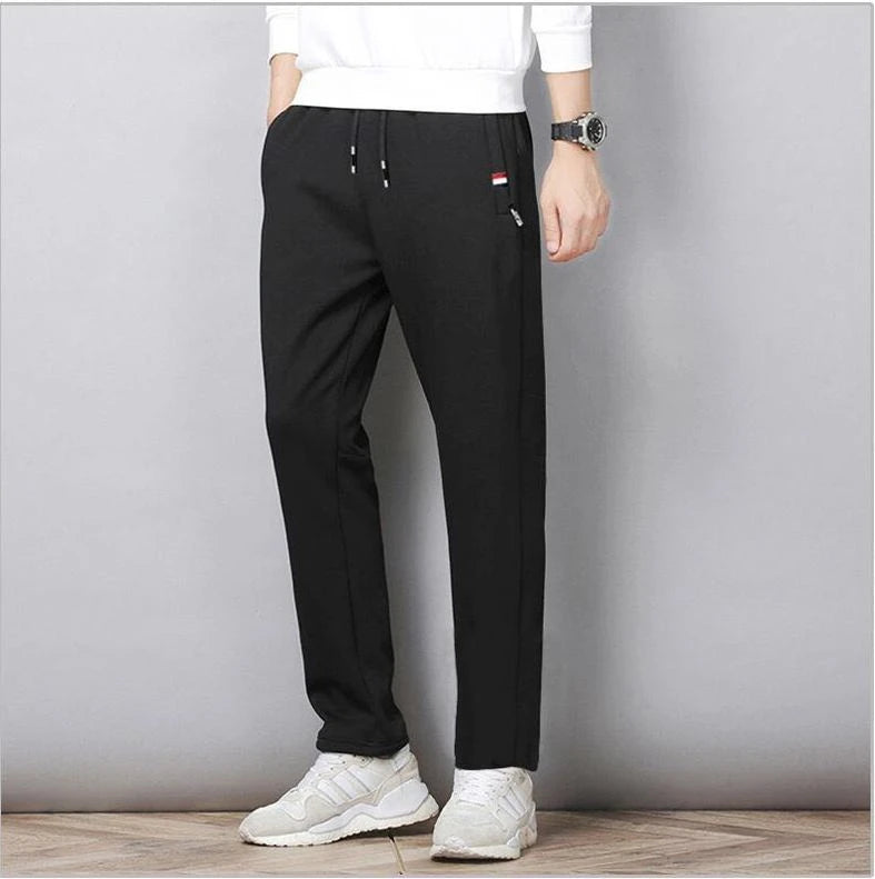 Elastic Waist Sweatpants Cotton Trousers