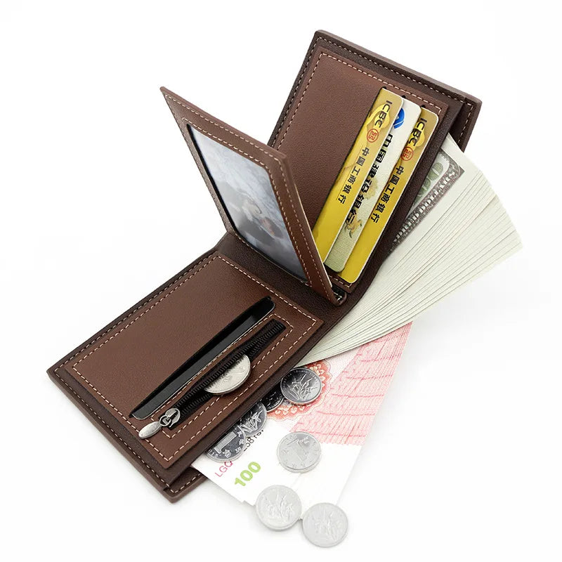 New Short Men Wallets Slim Card Holder