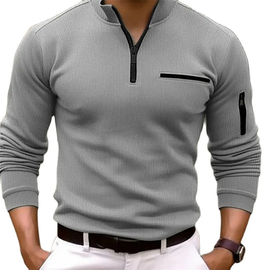 Long sleeve polo shirt