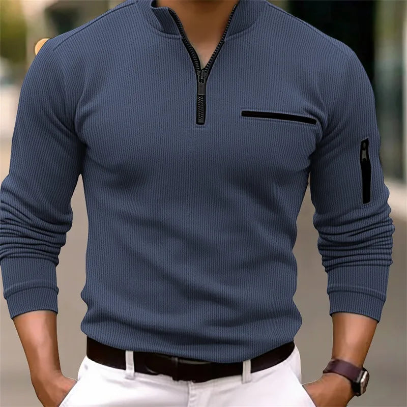 Long sleeve polo shirt