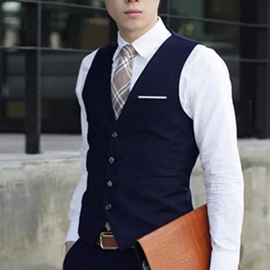 Dress Stylish Blazer Vest Wedding Mens Waistcoat