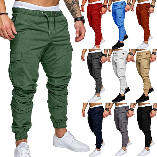 Men Pants Thin Fashion Casual Jogger Pants