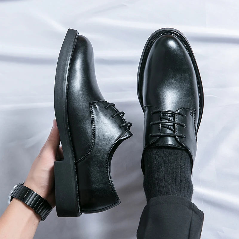 Classic Italy Pointed Toe Leather Shoes
