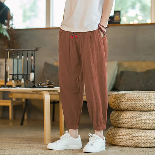 Men's Casual Solid Color Harem Pants
