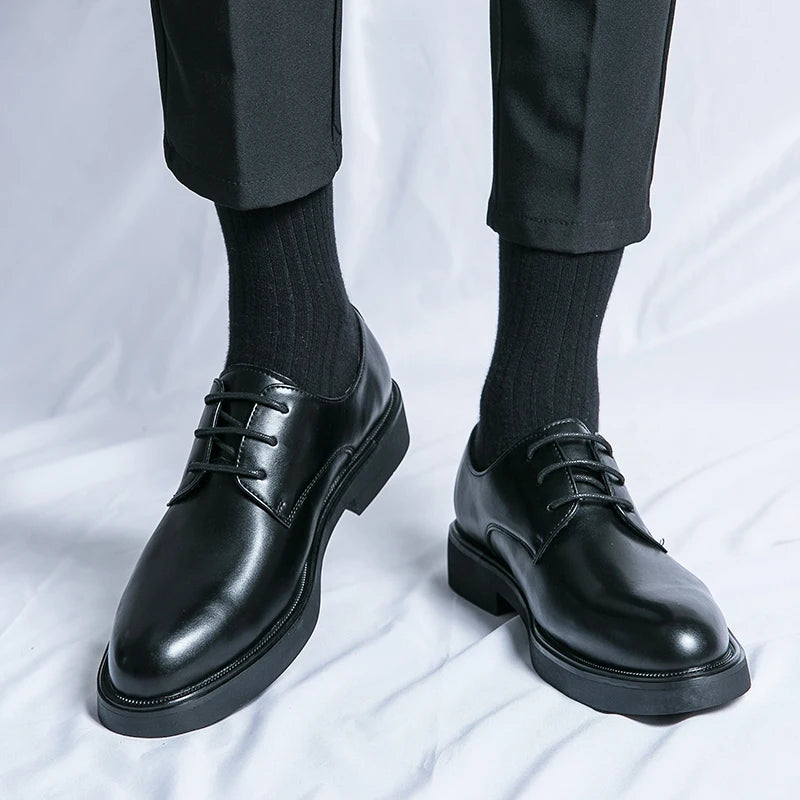 Classic Italy Pointed Toe Leather Shoes