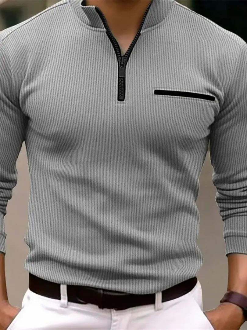 Long sleeve polo shirt
