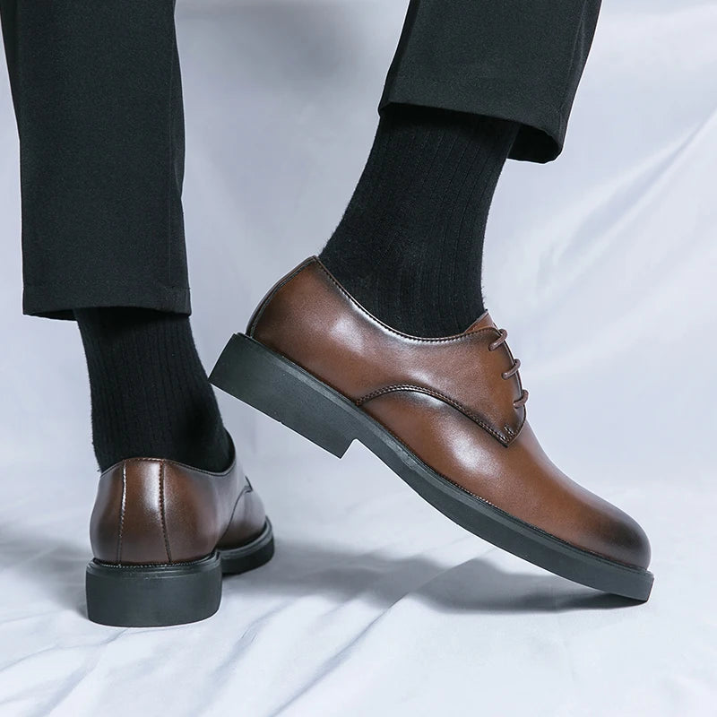 Classic Italy Pointed Toe Leather Shoes