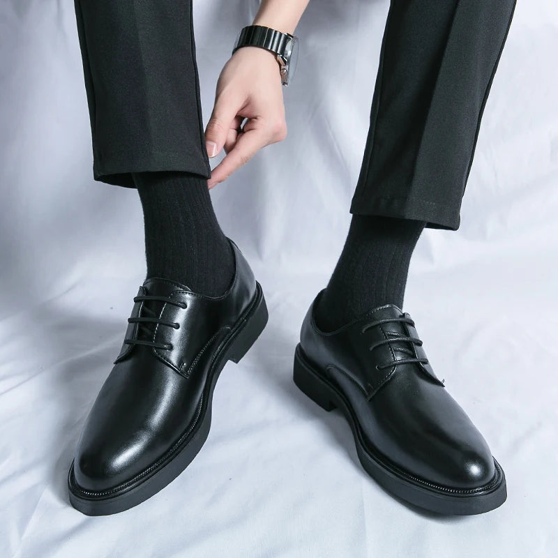 Classic Italy Pointed Toe Leather Shoes