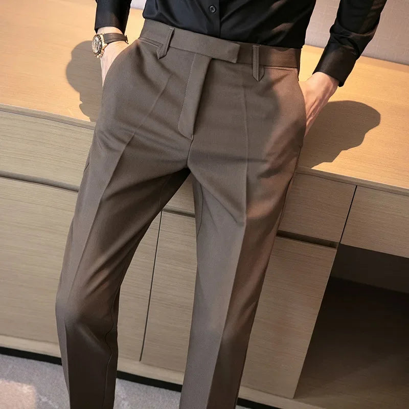 British Gentleman's Coffee Color Suit Pants