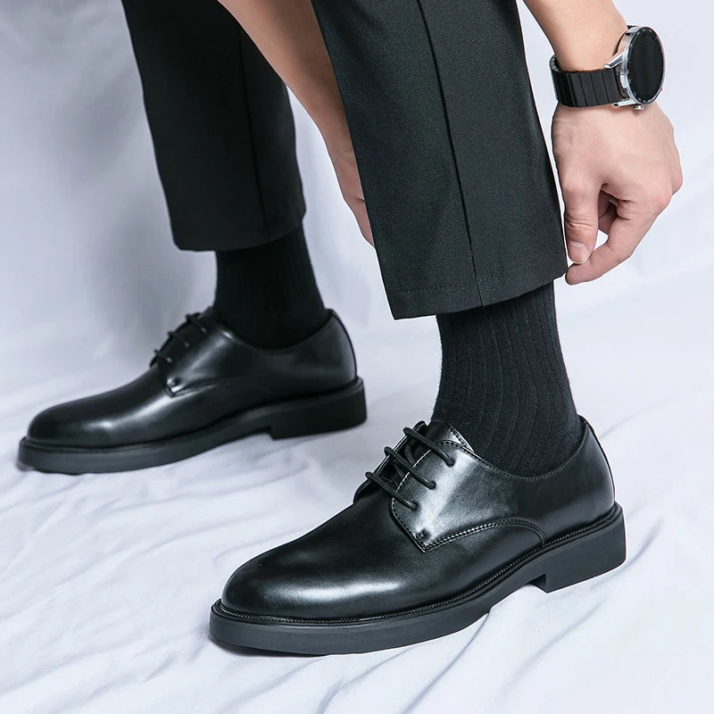 Classic Italy Pointed Toe Leather Shoes