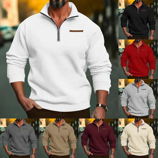 Solid color casual sweater