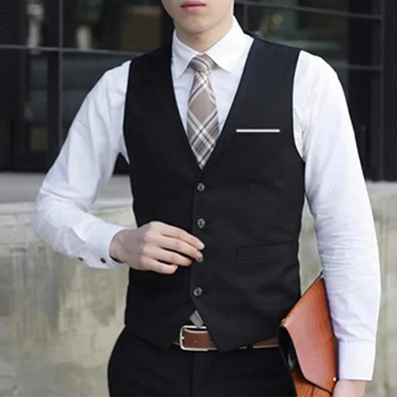 Dress Stylish Blazer Vest Wedding Mens Waistcoat