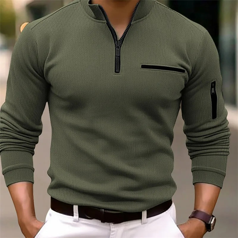 Long sleeve polo shirt