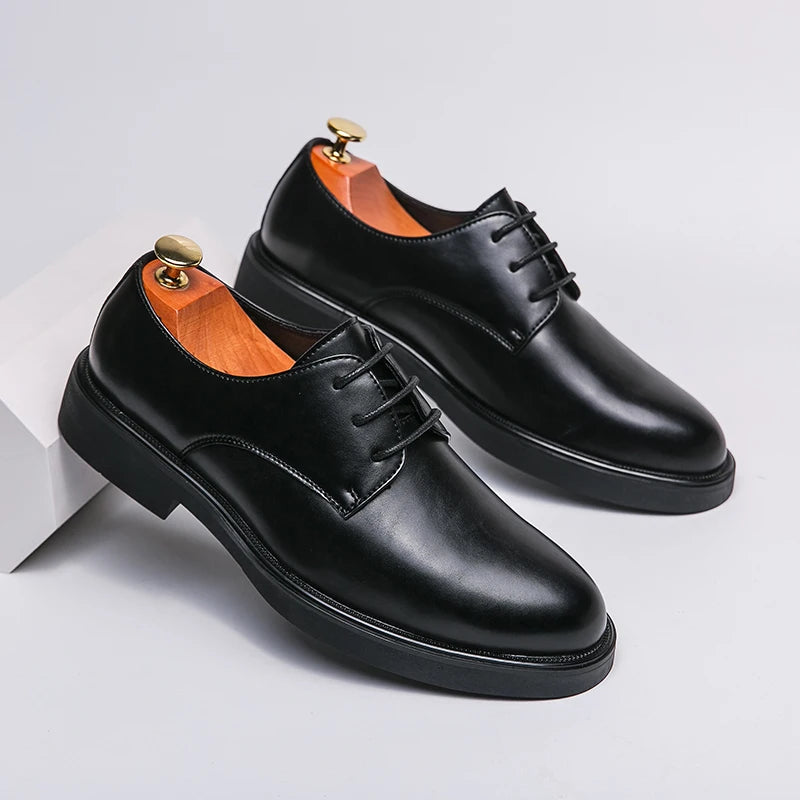 Classic Italy Pointed Toe Leather Shoes