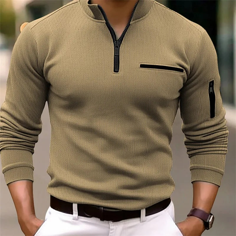 Long sleeve polo shirt