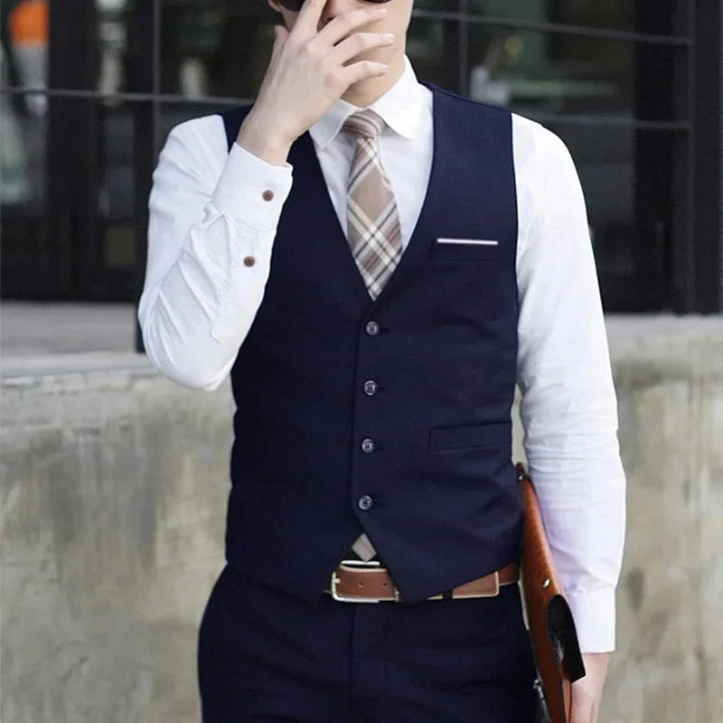 Dress Stylish Blazer Vest Wedding Mens Waistcoat
