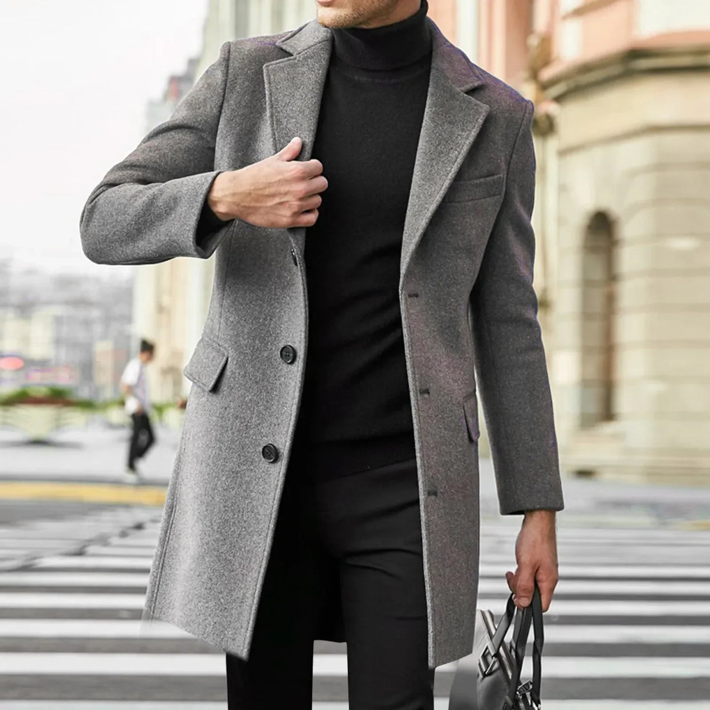 Casual Business Jackets Man Warm Coat