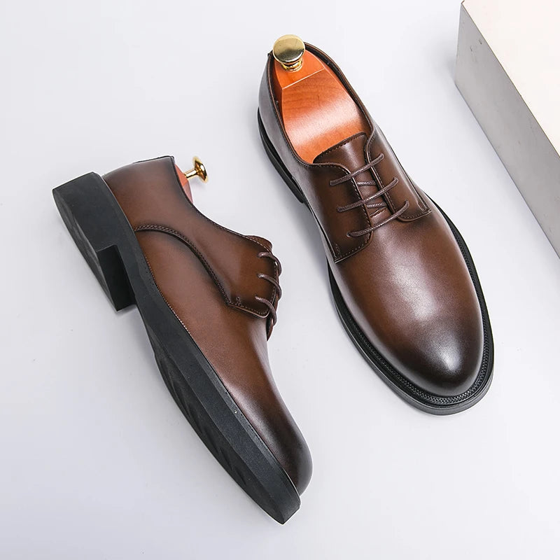 Classic Italy Pointed Toe Leather Shoes