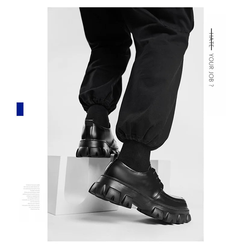 New Chunky Platform Retro Work Shoes