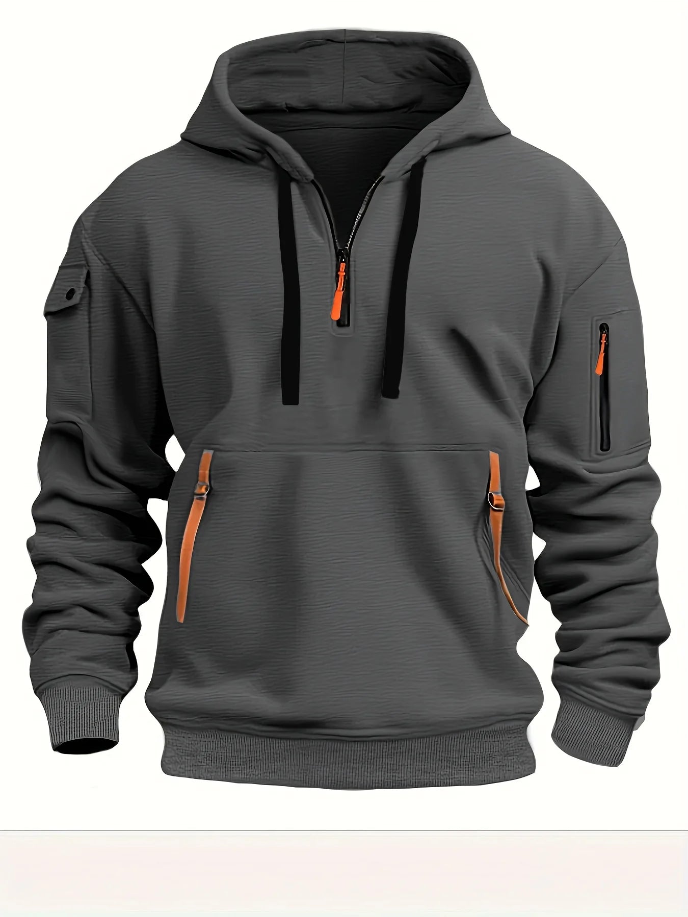 Originality 1/4 Zip up Autumn Winter Men Fashion Hoodie