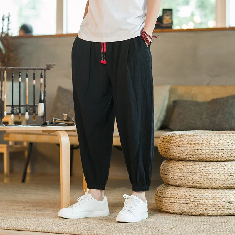 Men's Casual Solid Color Harem Pants