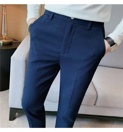 Casual Business Straight-leg Pants For Summer Lightweight Breathable