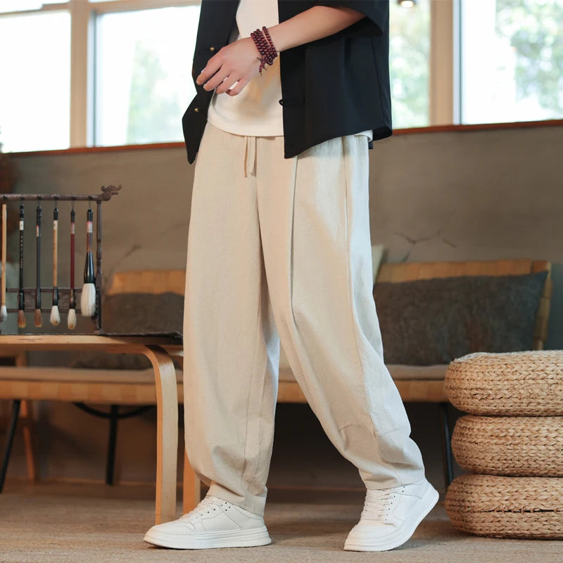 New Cotton Linen Harem Pants