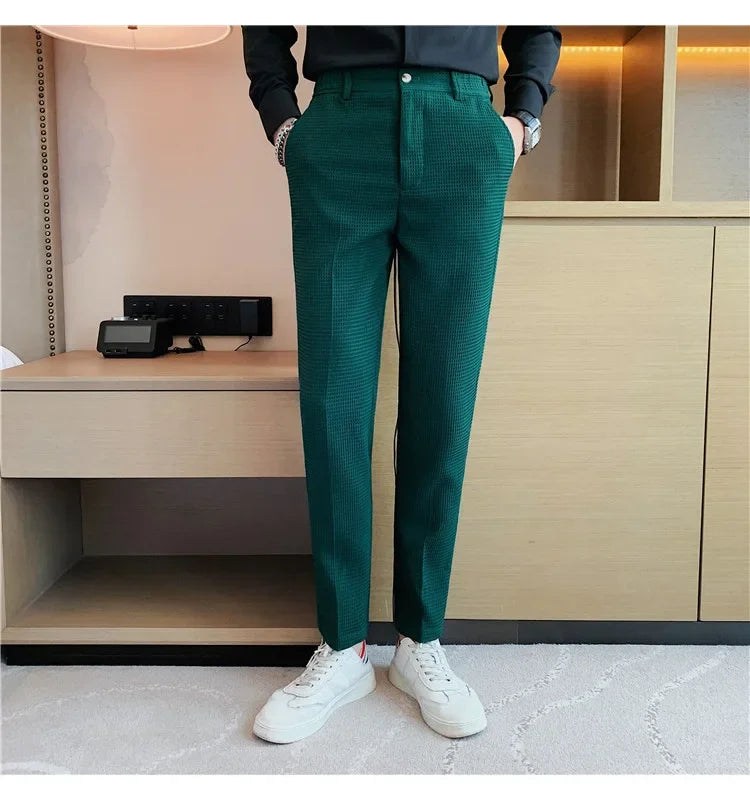 Casual Business Straight-leg Pants For Summer Lightweight Breathable