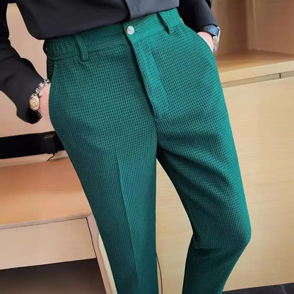 Casual Business Straight-leg Pants For Summer Lightweight Breathable