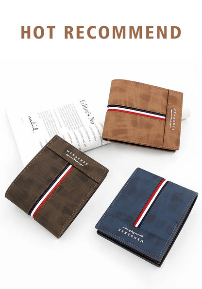 New Short Men Wallets Slim Card Holder