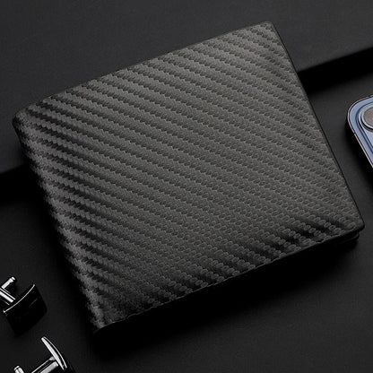 New Carbon Fiber Short Wallet