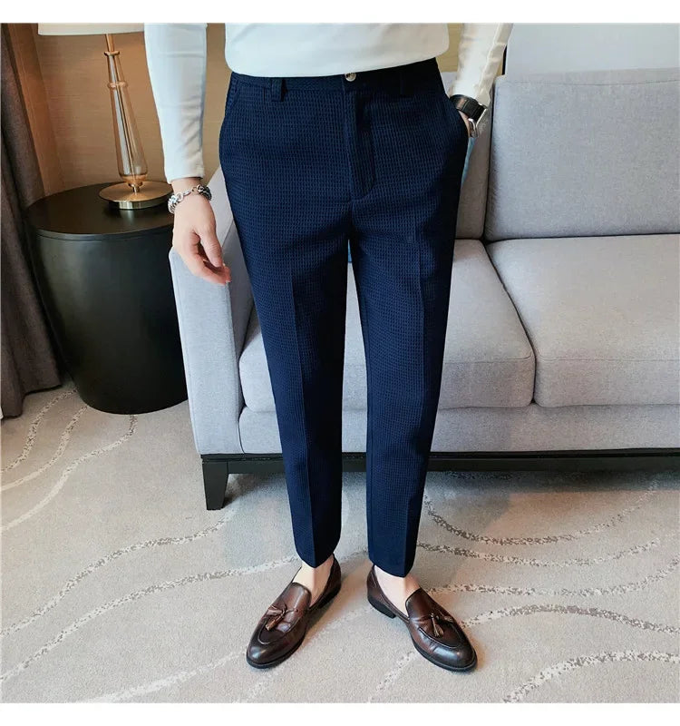Casual Business Straight-leg Pants For Summer Lightweight Breathable