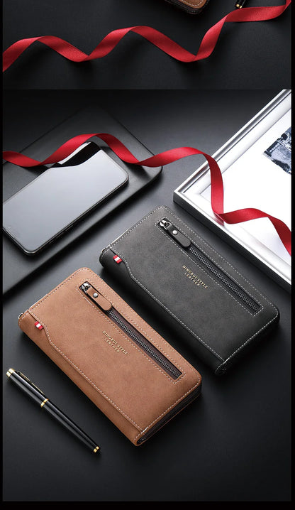 New fashion men's zipper wallet