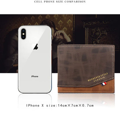 Short Men Wallets Slim Classic Coin Pocket Photo Holder