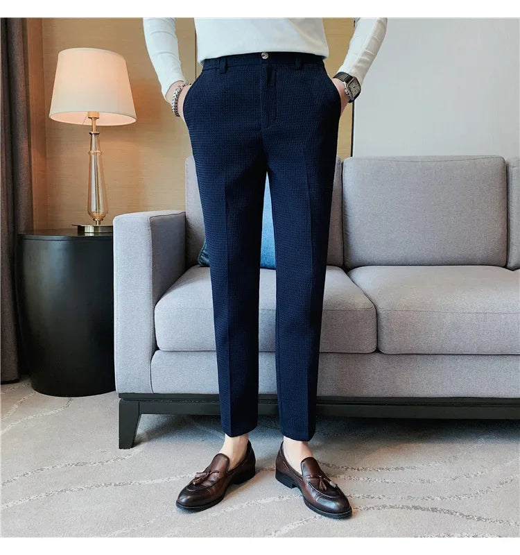 Casual Business Straight-leg Pants For Summer Lightweight Breathable