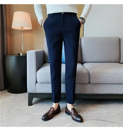 Casual Business Straight-leg Pants For Summer Lightweight Breathable