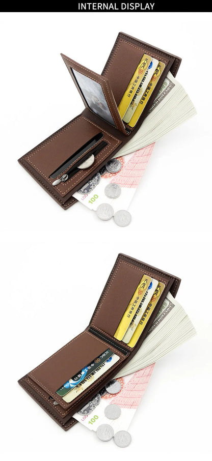 New Short Men Wallets Slim Card Holder