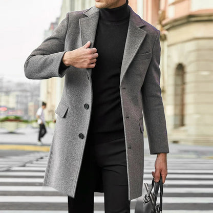 business long Jacket Vintage Thicken Coat
