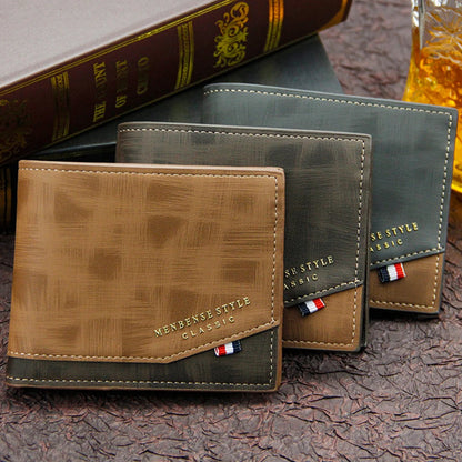 Short Men Wallets Slim Classic Coin Pocket Photo Holder