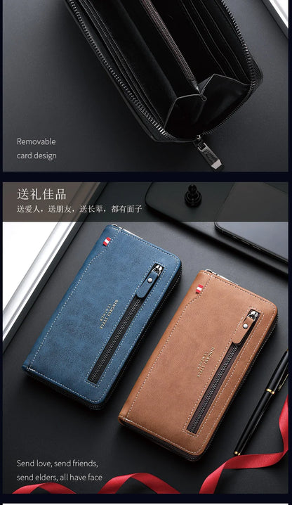 New fashion men's zipper wallet