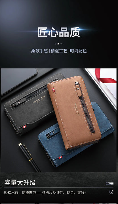 New fashion men's zipper wallet