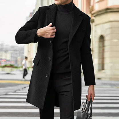Casual Business Jackets Man Warm Coat