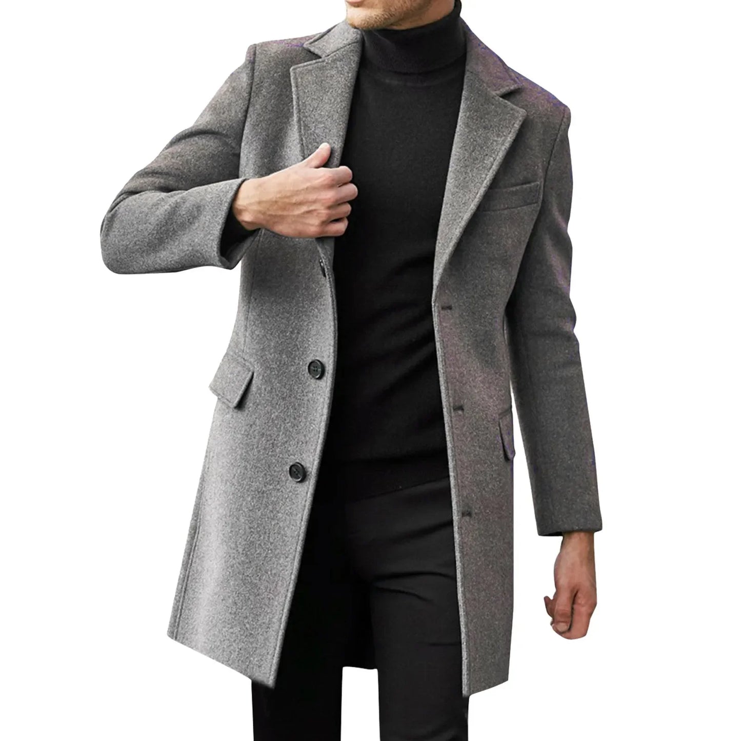Casual Business Jackets Man Warm Coat