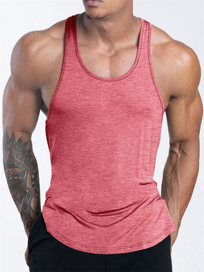 Men's Muscle Fit Gym Tank Top – Sleeveless Sports Workout Shirt
