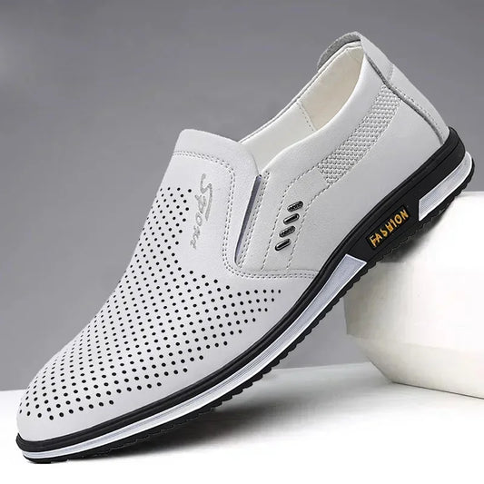 Leather Shoes for Men Designer Loafers High Quality Adult Moccasins