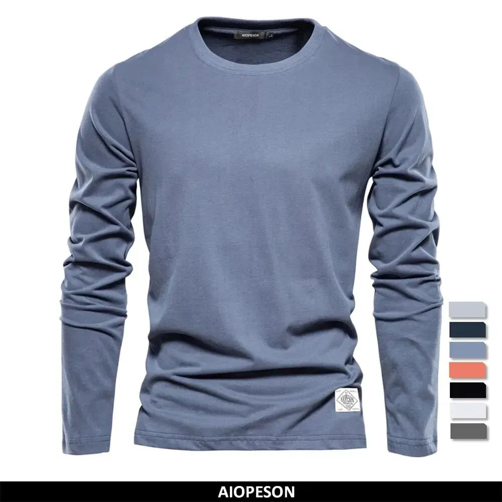 100% Cotton Long Sleeve T Shirt For Men