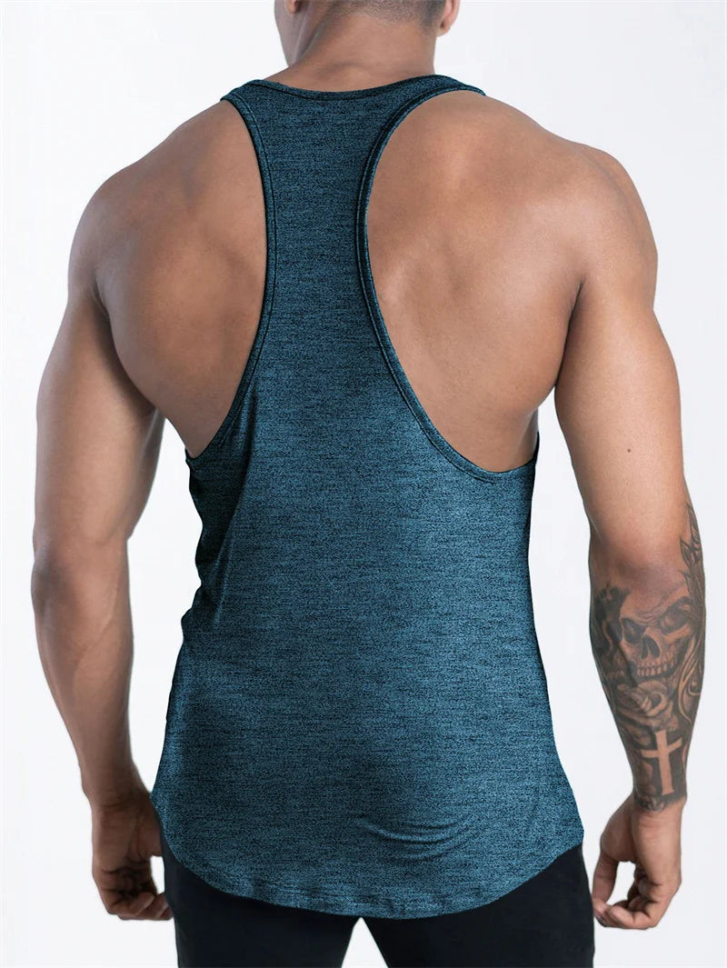 Men's Muscle Fit Gym Tank Top – Sleeveless Sports Workout Shirt