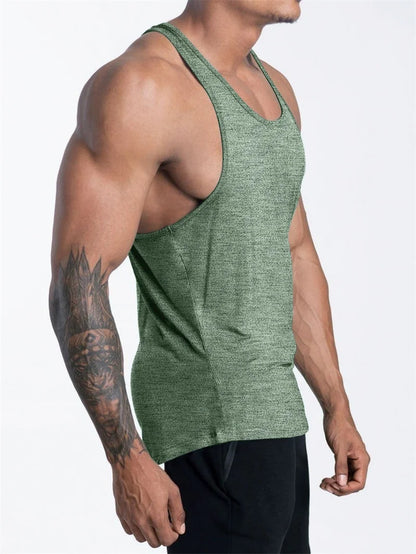 Men's Muscle Fit Gym Tank Top – Sleeveless Sports Workout Shirt