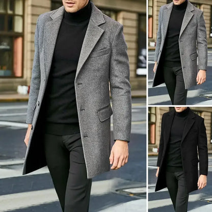 Casual Business Jackets Man Warm Coat
