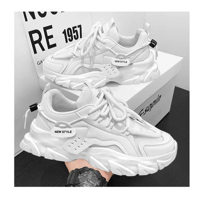 Men's Shoe Breathable Thick Soled Casual Sneakers